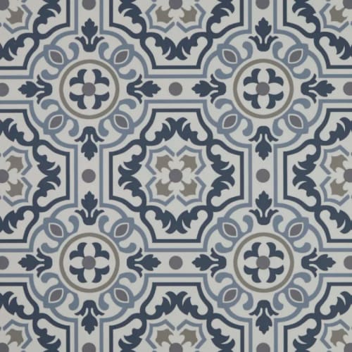 Tapestry in Denim - Silver Vinyl Sheet Goods