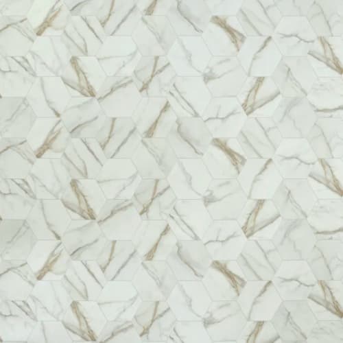 Benchmark - Carrara in Ivory Vinyl Sheet Goods