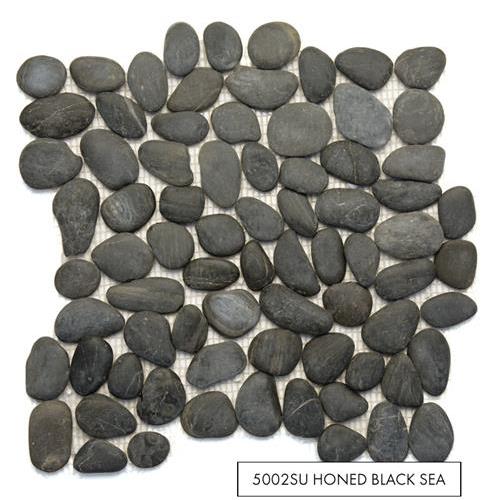 Anatolia Pebbles in Honed Black Sea Natural Stone