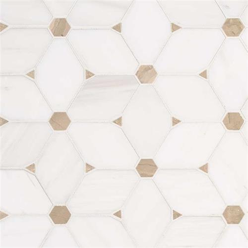 Bianco Dolomite in Bianco Dolomite - Cecily Pattern Natural Stone