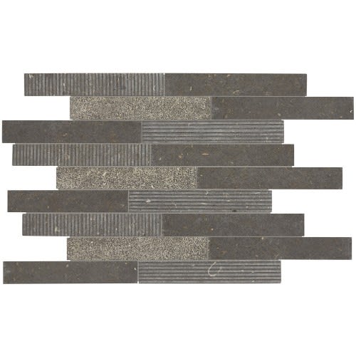 Center City in Chadwick Charcoal Linear Brick Joint Natural Stone