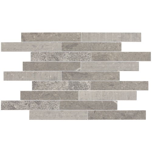 Center City in Arch Grey Linear Brick Joint Natural Stone