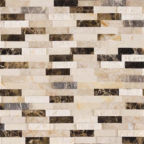 Emperador Dark in Emperador Dark - Blend Splitface Peel And Sticks Natural Stone