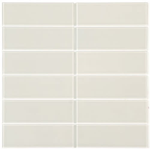 Vitro Slim in Ivory Glass Tile