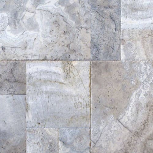 Silver Travertine in Gray-Light Natural Stone