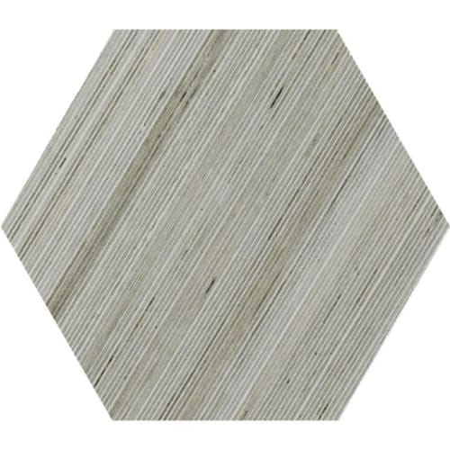 Shibusa in Grigio Hex 9-1/2 X 11 Tile