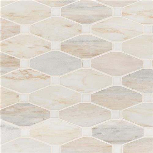 Angora in Angora - Elongated Octagon Natural Stone