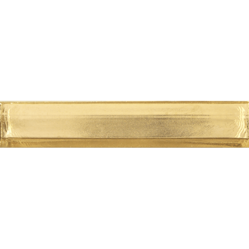 Sideview Glass in Gold 1"x6" Matte Glass Tile