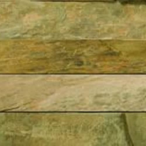 SLATE, QUARTZITE & SANDSTONE in Rustic Gold - Stacked Corner Set 6" X 24" X 1.25" Natural Stone