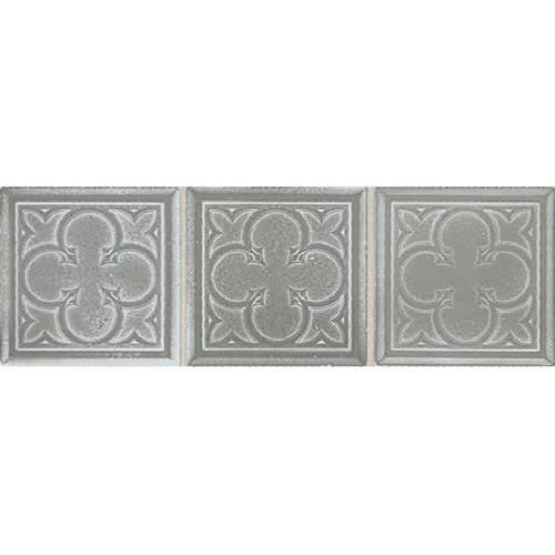 Vintage Metals in Whitewash Titanium - Clover Metal Tile