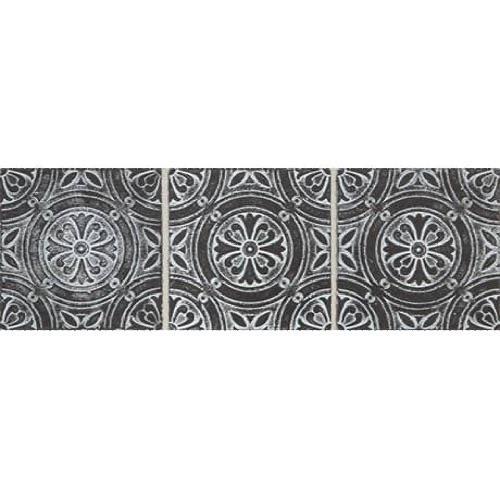 Vintage Metals in Whitewash Iron - Rosette Metal Tile