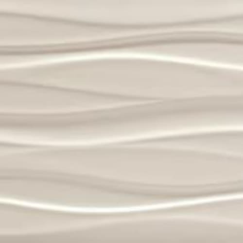 Visual Impressions in Beige Rectangle Wave Tile