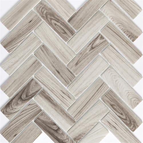 Echo in Grey Herringbone Tile