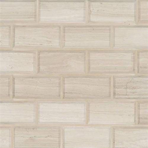 White Oak in White Oak - Subway 2x4 Natural Stone