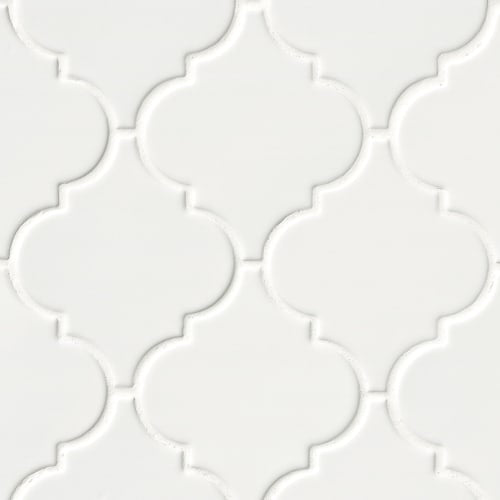 Highland Park in Whisper White Arabesque Tile