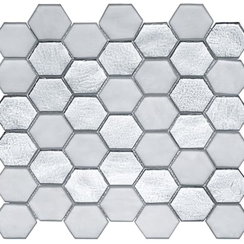 Waikiki Season Collection in Lehai Gem Hex Glass Tile