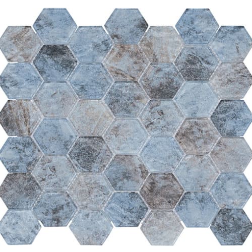 Wintour Castile Collection in Alnwick Banquet Hex Glass Tile