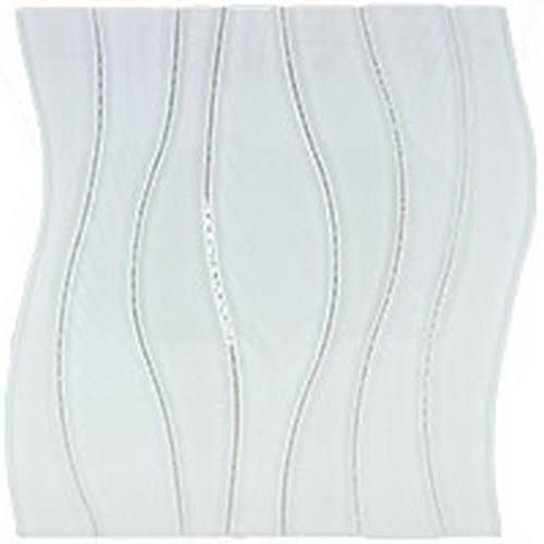 Waterfall Series in White Rose Glass Tile