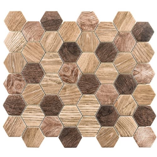 Woodland Collection in Western Redwood Glass Tile