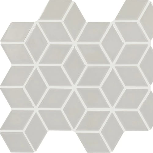 Color Wheel Retro in Desert Gray 3d Cube Tile