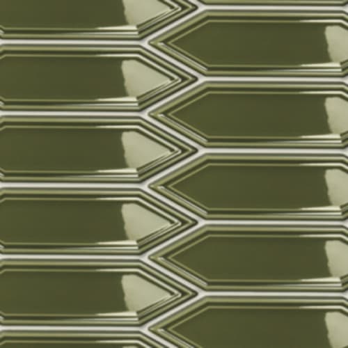 Baroque in Olive - 2x7 Picket Tile