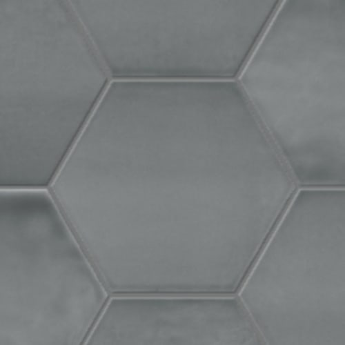 Kensington in Charcoal - 6in Hexagon Tile