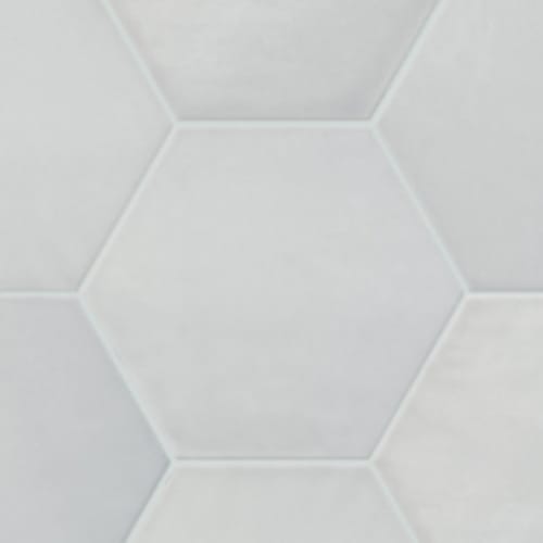 Kensington in Silver - 6in Hexagon Tile