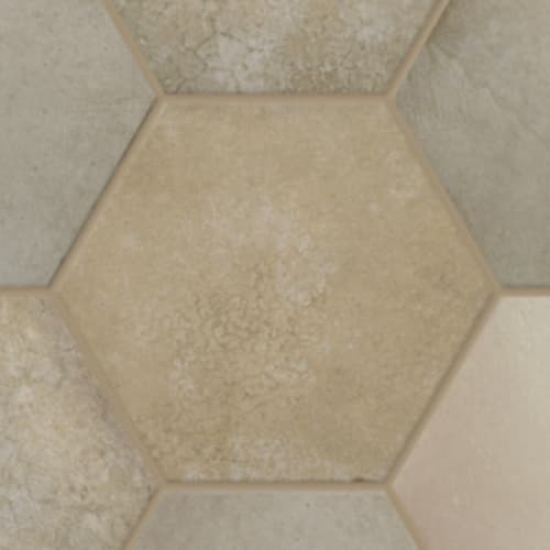 Parkside in Beige - 7x8 Hexagon Tile