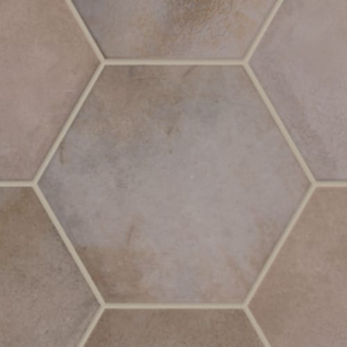 Parkside in Blush - 7x8 Hexagon Tile