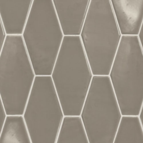 Victoria II in Grey - 4x8 Hexagon Tile