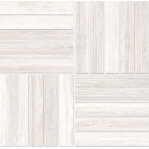 Zen in White - 1.5x6 Parquet Mosaic Tile